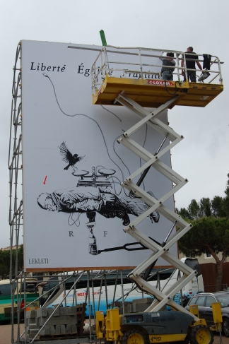 oeuvre monumentale 7mx5m - Parcours d'art contemporain - Carcassonne